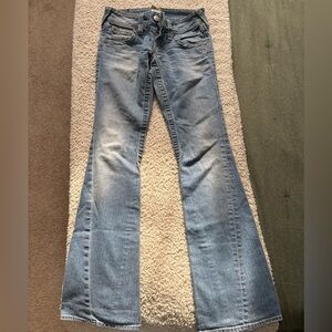 True Religion Light Blue Flare Jeans